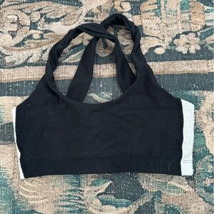 Size S Year of Ours Black and White Sports Bra